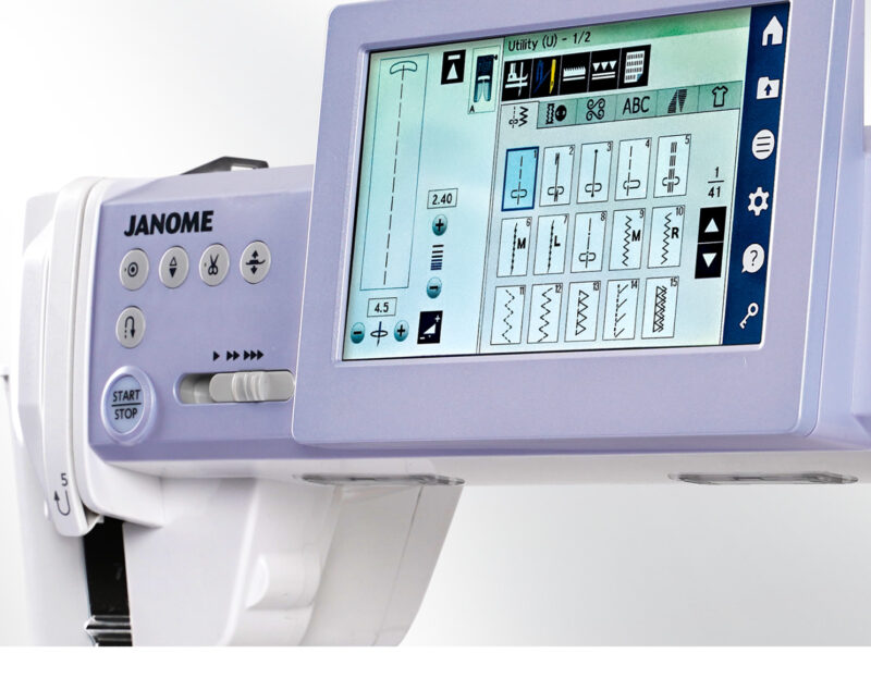 Janome Continental M6 quilting machine for quilt backing choices