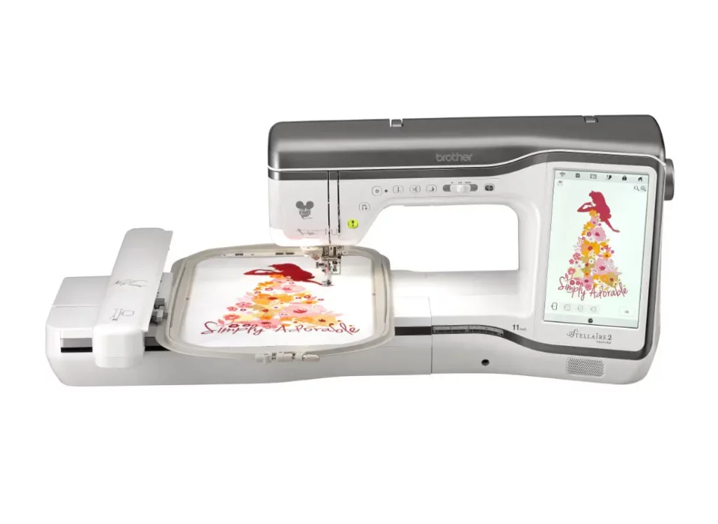 User-friendly LCD screen Brother Stellaire 2 XJ2 Sewing Machine
