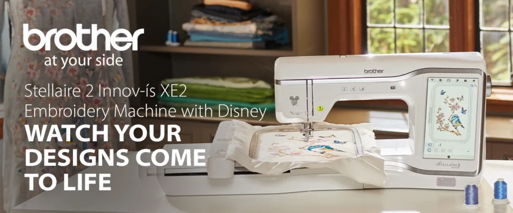 Simple to complex embroidery Brother Stellaire 2 XE2 Embroidery Machine