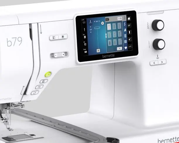Computerized sewing and embroidery capabilities Bernette 79
