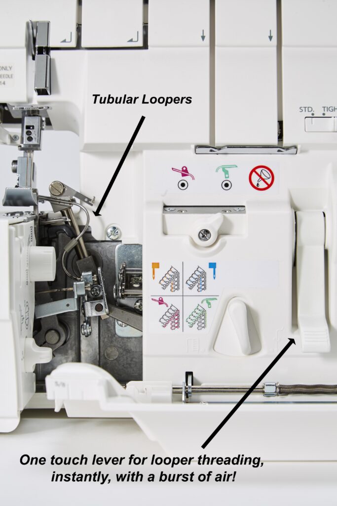 Efficient and sophisticated serging with Janome AirThread 2000D