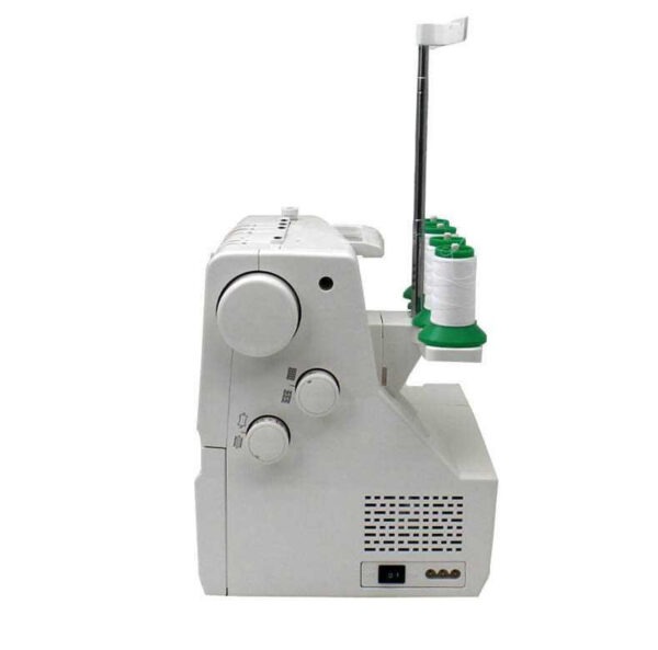 User-friendly LCD screen on Janome CoverPro 2000CPX Serger Machine