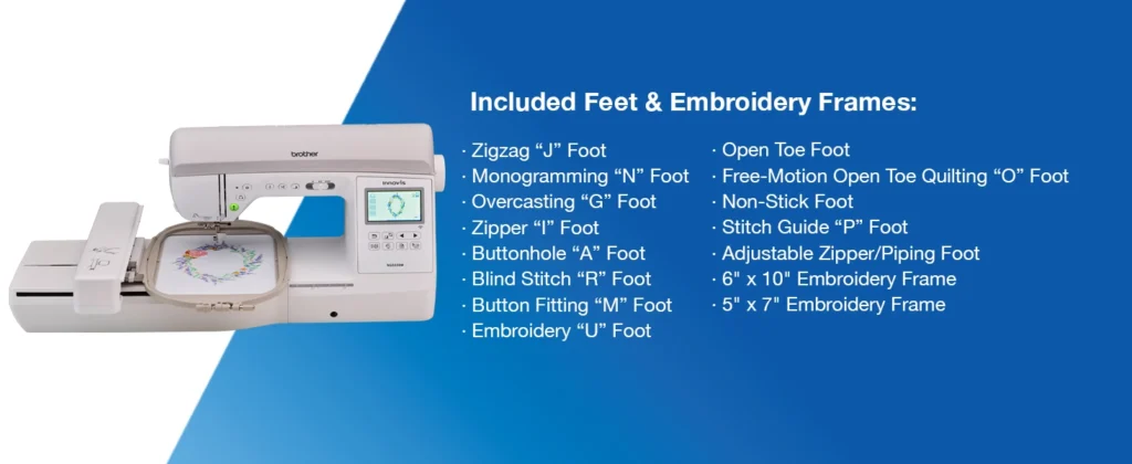 Compare Brother Innov-ís NQ3550W with top embroidery machines