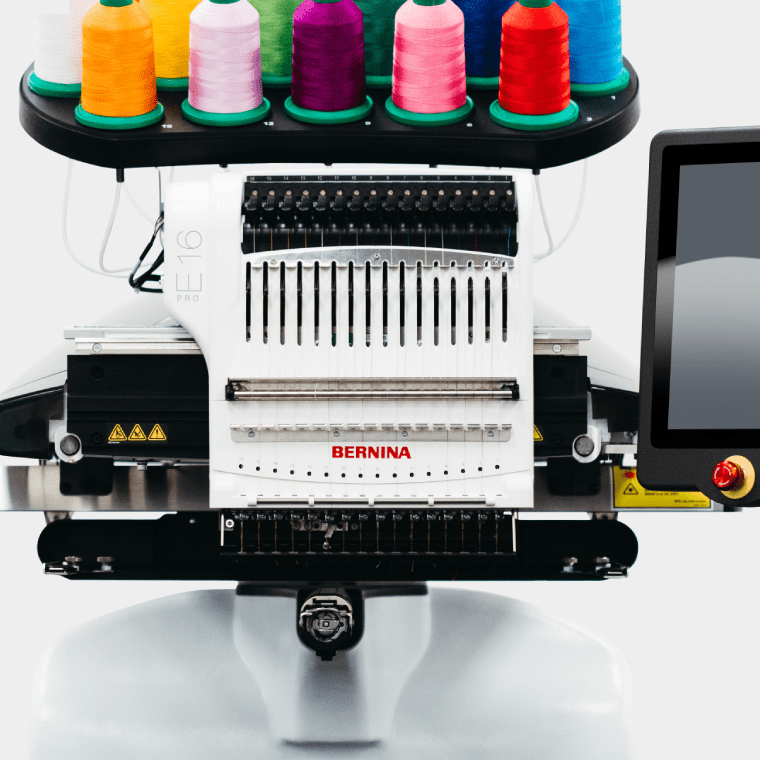 Large complex embroidery projects simplified with Bernina E16 Pro automation