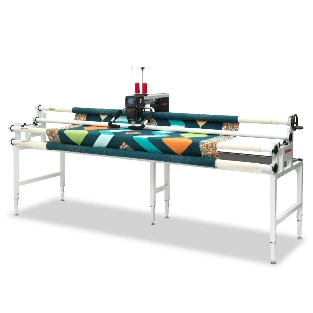 Navigate through user-friendly menus while managing your quilting projects on Bernina Q16 PLUS