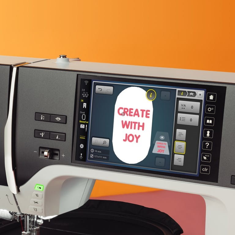 Efficiently manage embroidery tasks with the versatile Bernina 790 PRO