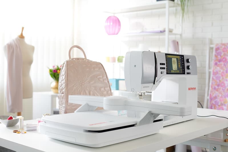 Professional sewing depth achieved with Bernina 735 E machine features
