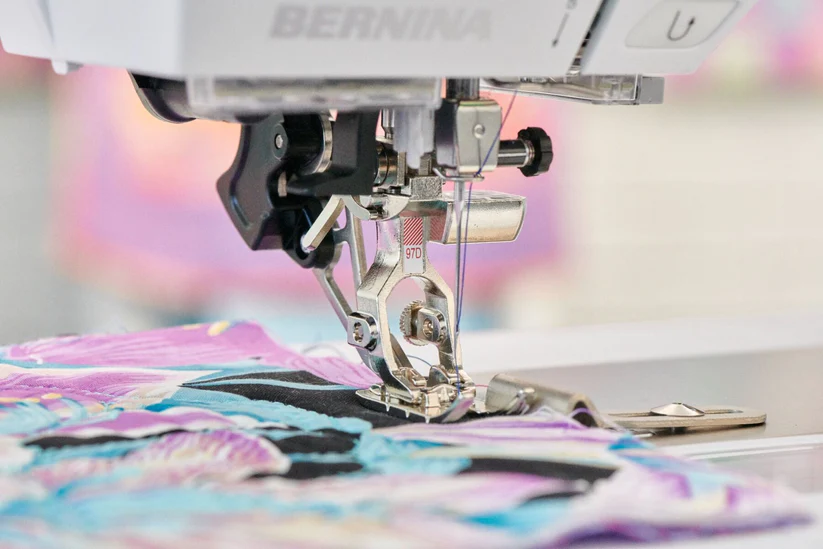 New techniques explored through Bernina 570 QE E Kaffe tutorials