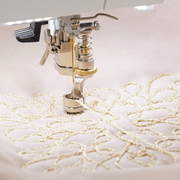 Bernina 735 integrates seamlessly into any creative sewing endeavor