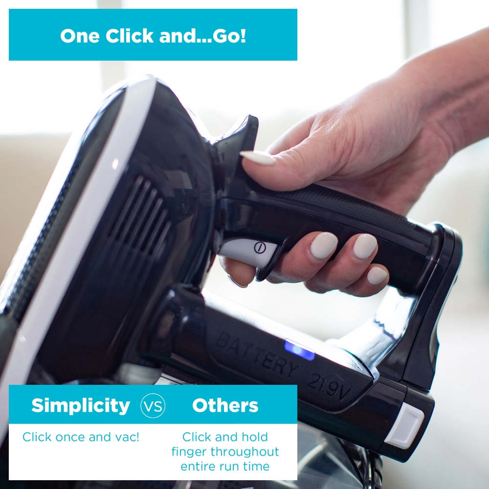 Capture more dirt and particles with Simplicity S65 Standard Stick Vacuum
