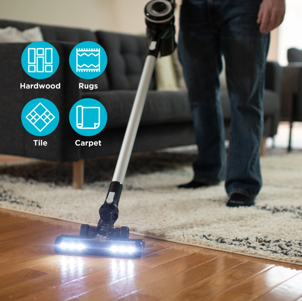 Comprehensive dust control with Simplicity S65 Standard Stick Vacuum Cleaner