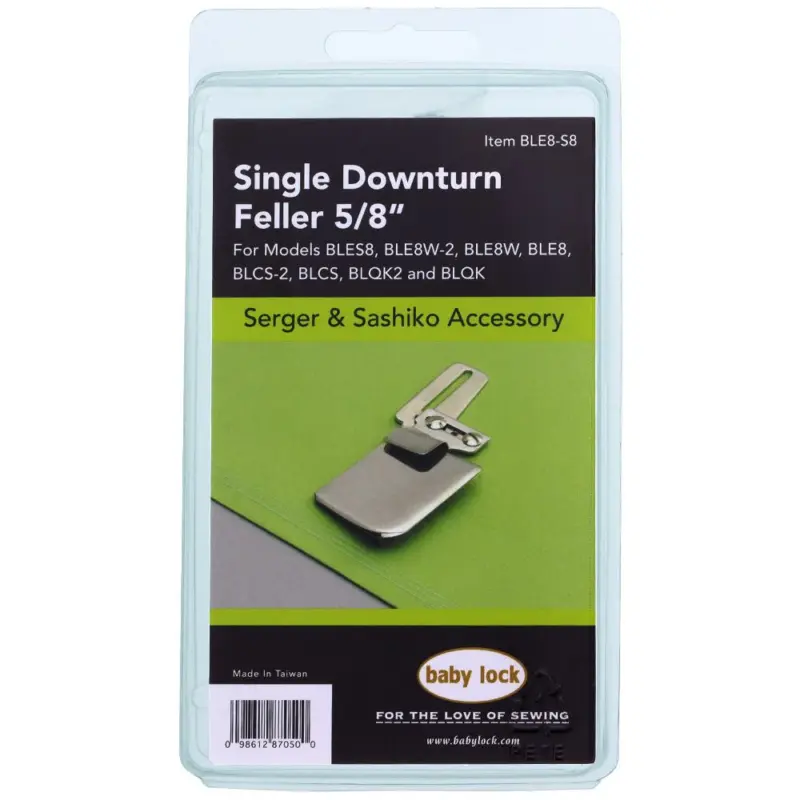 New Baby Lock 1 inch Single Downturn Feller available