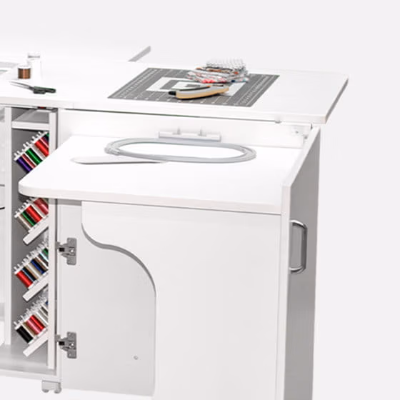 bernina luxe sewing suite by horn designed for comfort and organization