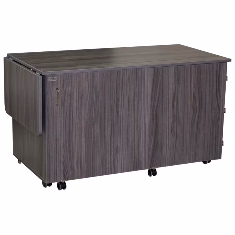 horn 8050 sewing and quilting cabinet includes ample space for fabric storage