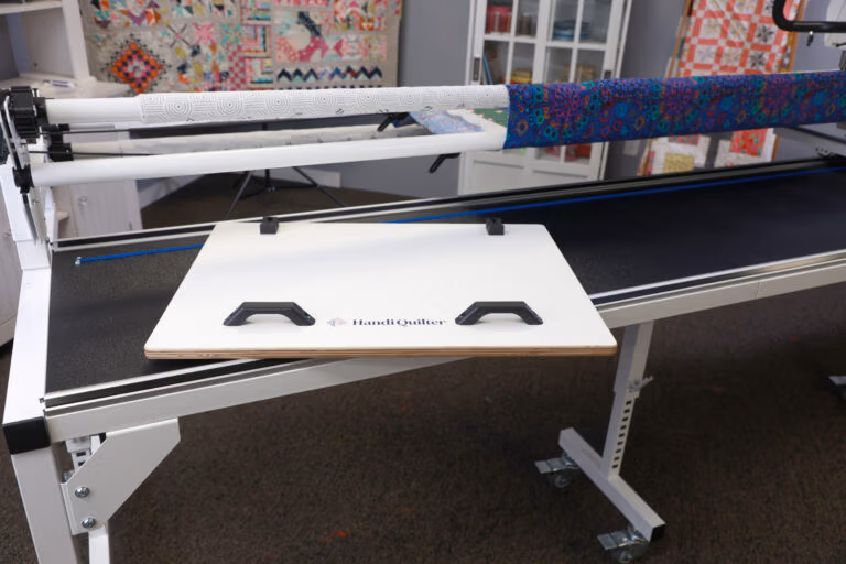 handi quilter multi use board kit enhances quilting frame versatility