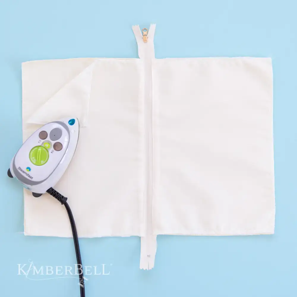 purchase Kimberbell Zipper Pouch Blank Canvas Cream Large affordable quilting accessory for sale online