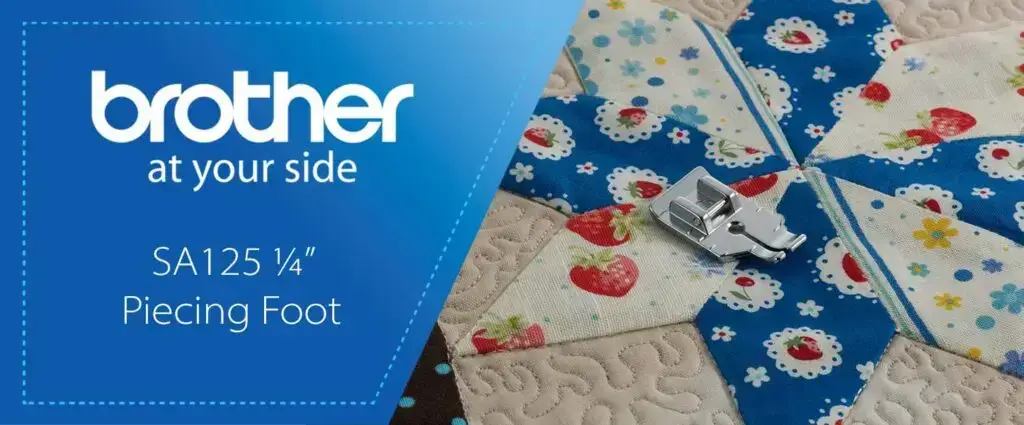 Brother ¼ Piecing Foot for accurate seam stitching in quilting projects