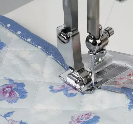 Janome Taping Guide Foot 9mm for creating precise tape finishes on sewing projects
