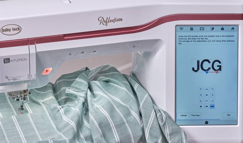 Baby Lock Reflection Embroidery Machine for sale with high quality embroidery stitch results