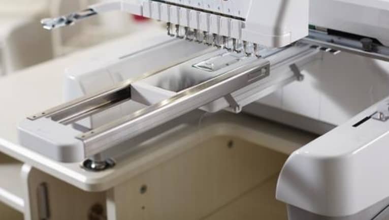 Baby Lock Venture 2 Multi Needle Embroidery Machine for sale with smooth fabric feeding system