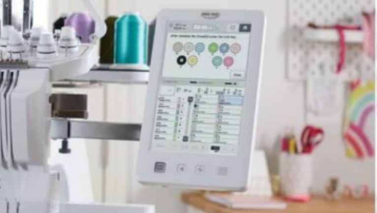 Baby Lock Venture 2 Multi Needle Embroidery Machine for sale with perfect thread color matching