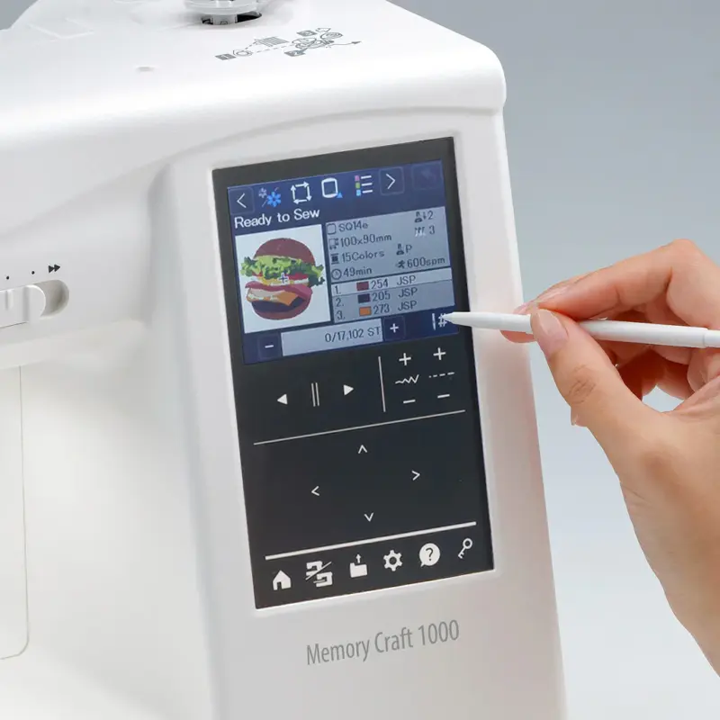 Janome Memory Craft 1000 sewing and embroidery machine offering fast sewing speed